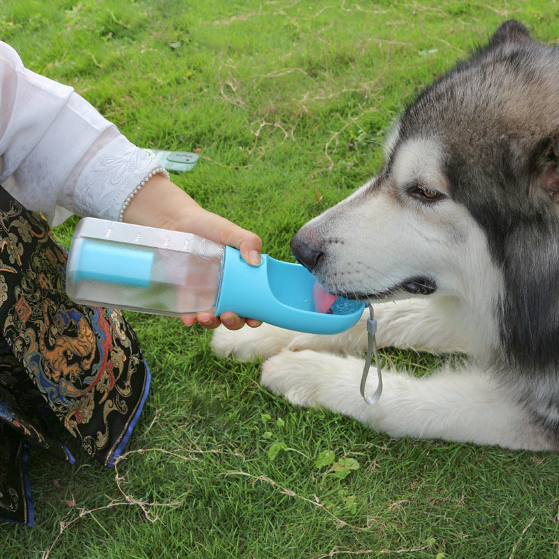 3-in-1 Portable Pet Water Bottle – Feeder & Waste Dispenser