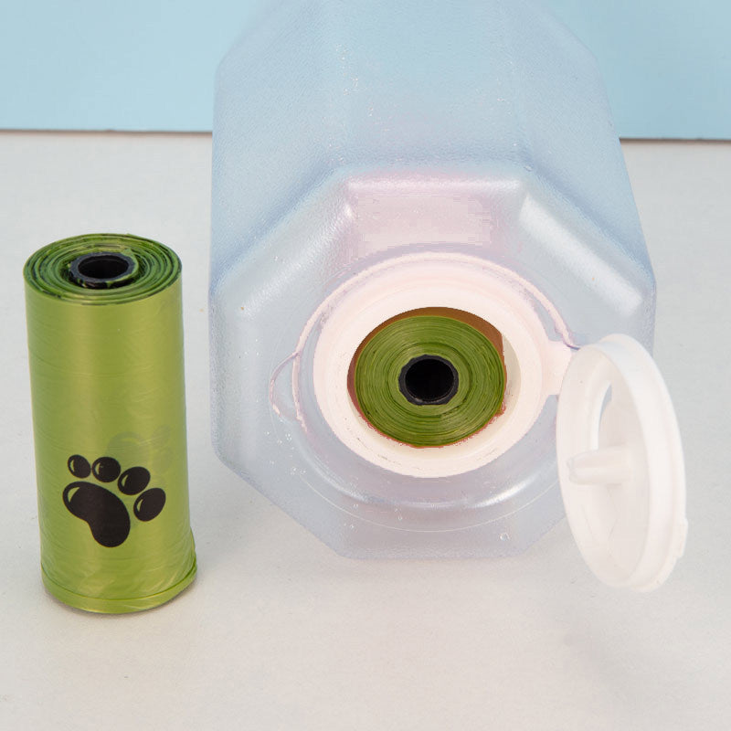 3-in-1 Portable Pet Water Bottle – Feeder & Waste Dispenser