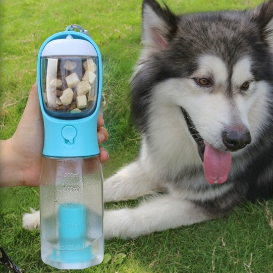 3-in-1 Portable Pet Water Bottle – Feeder & Waste Dispenser